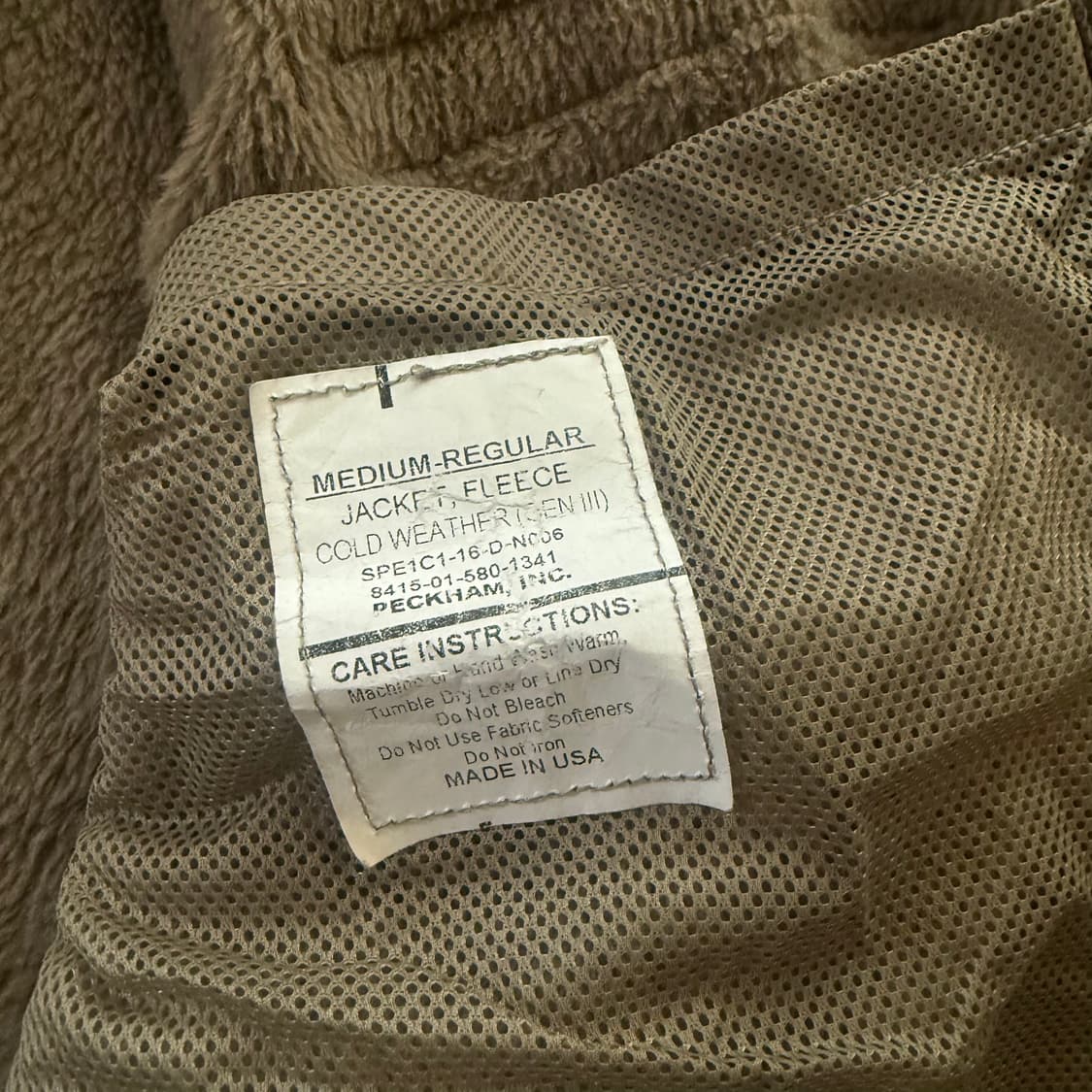 [military] 밀리터리 OG 미군 폴라텍 신형 자켓  상품이미지4