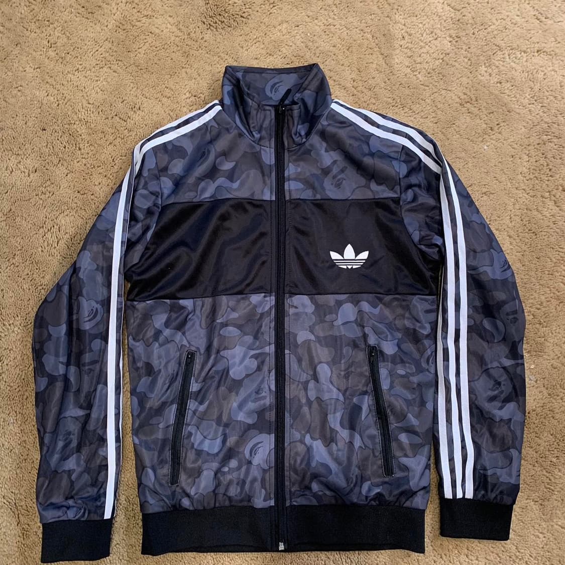 아디다스 x 베이프 파이어버드 트랙탑 져지 블랙 M 상품이미지1