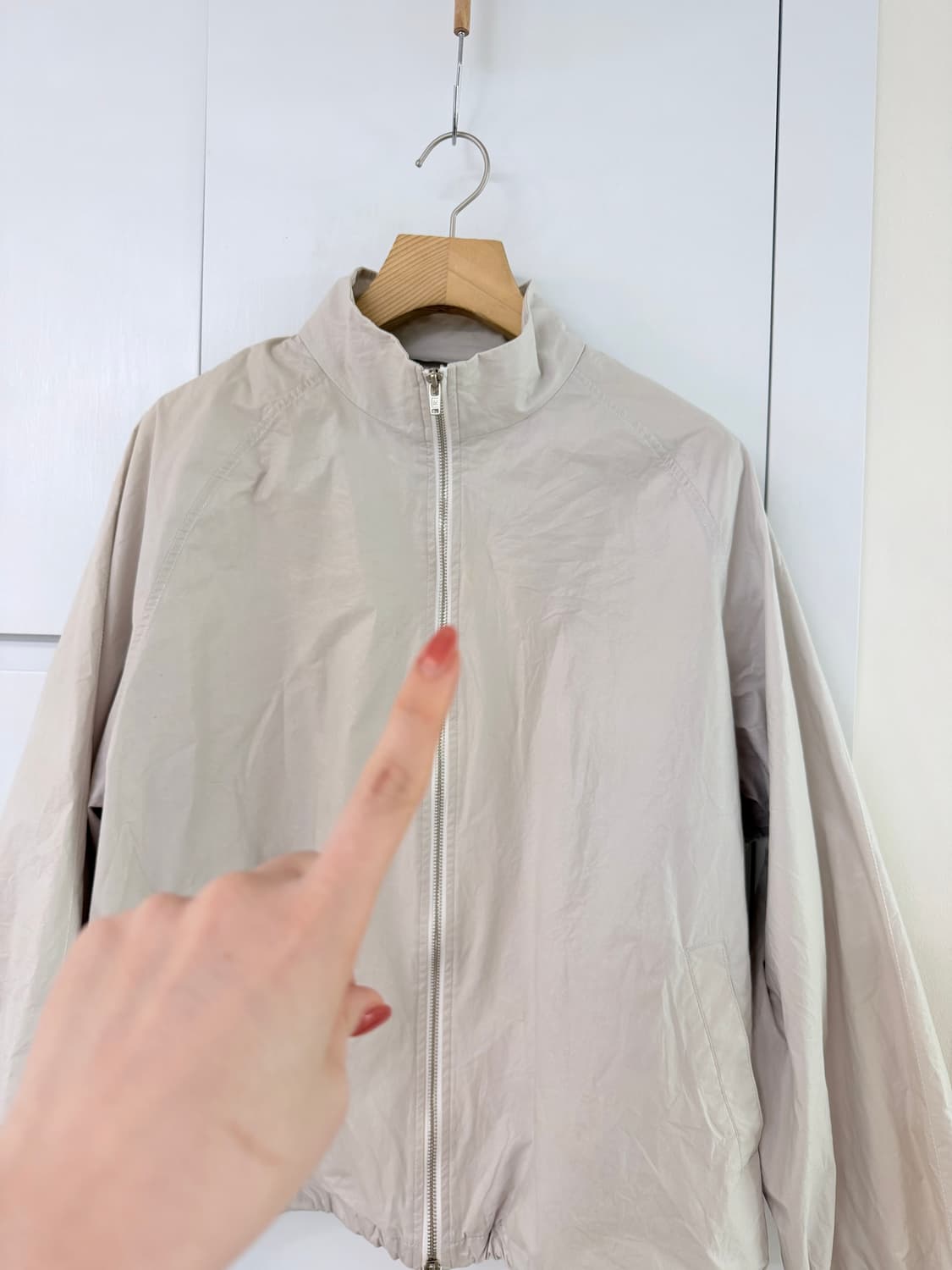 마뗑킴 연그레이 바람막이 자켓 상품이미지7