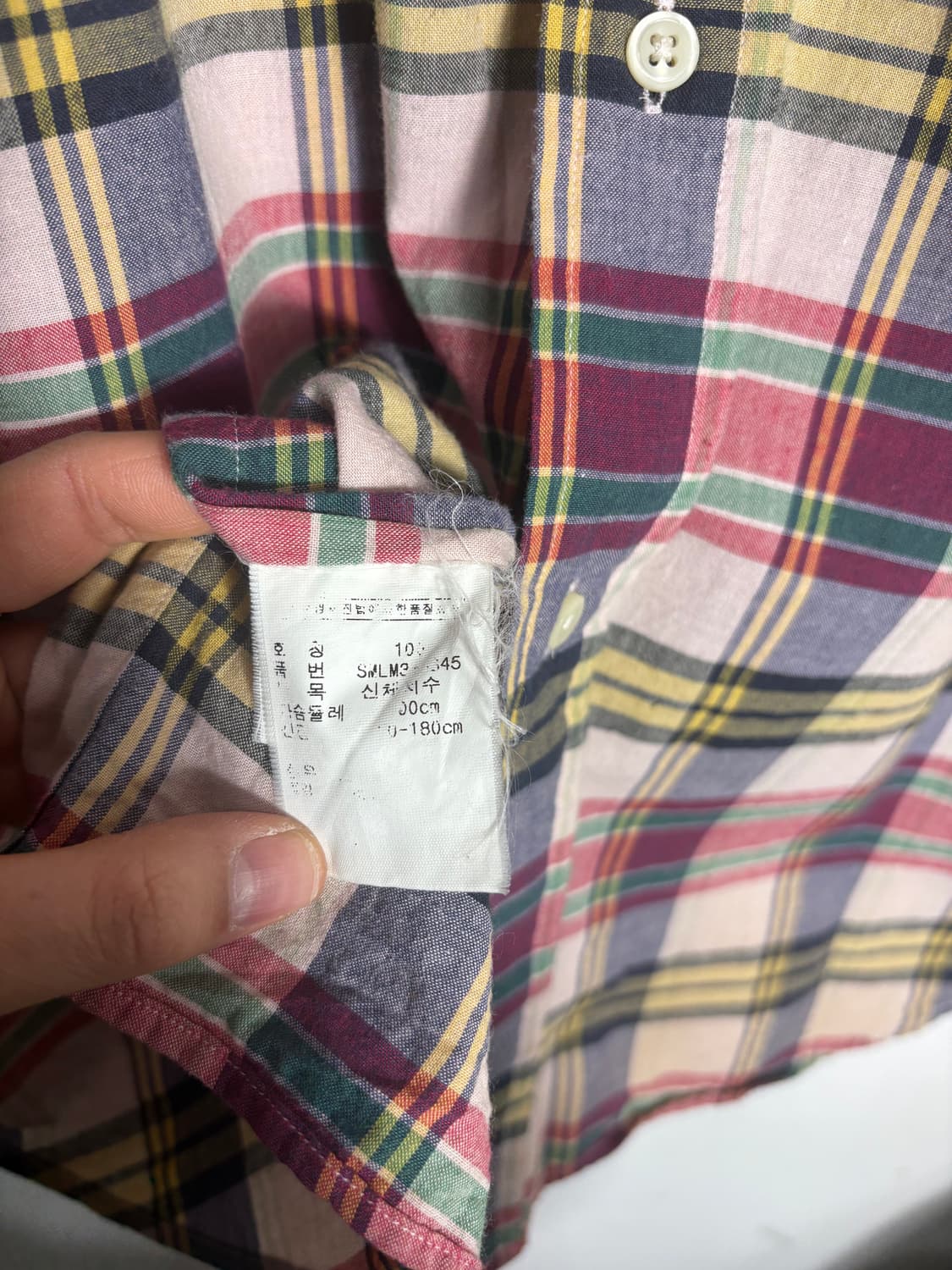 폴로 반팔 체크 셔츠 상품이미지5