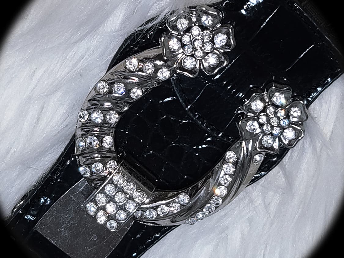 Vintage Black crystal enamel p 상품이미지3