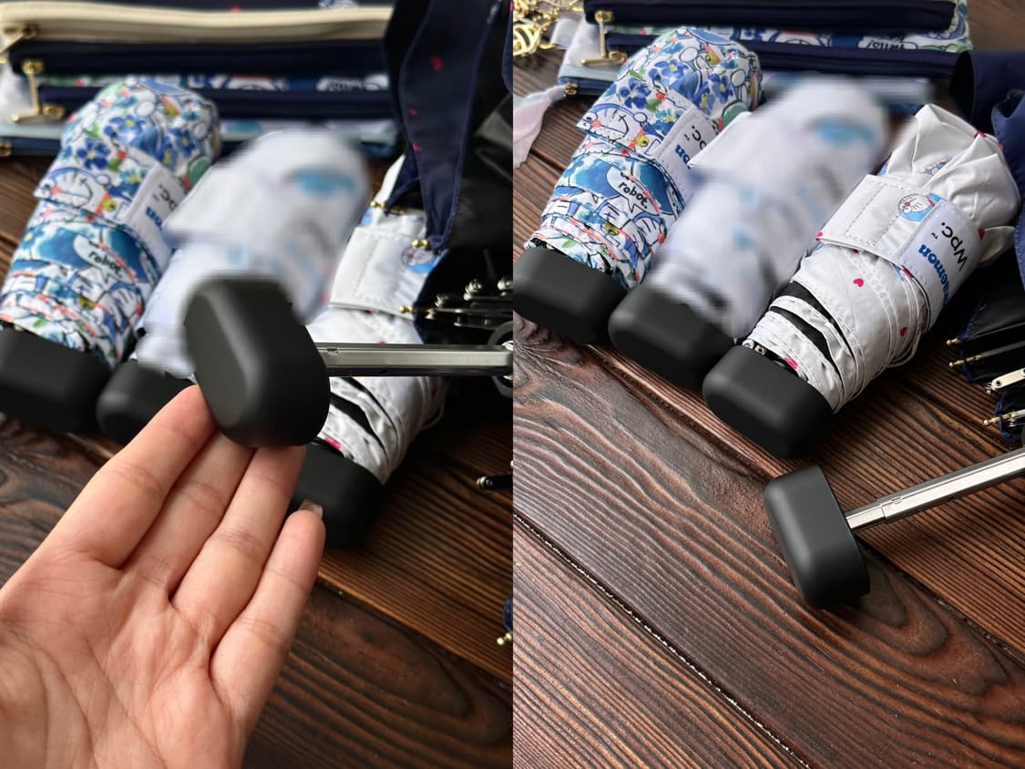 크림베이지 하트  wpc 도라에몽 자외선차단 양산 양우산 상품이미지9