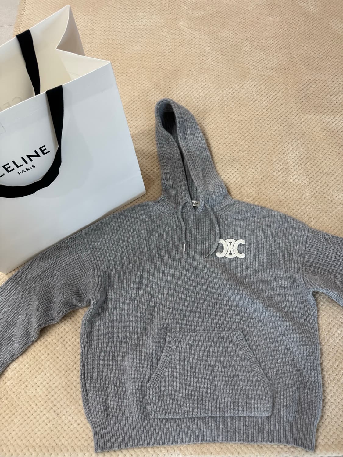 셀린느 트리옹프 후드니트 L  상품이미지1