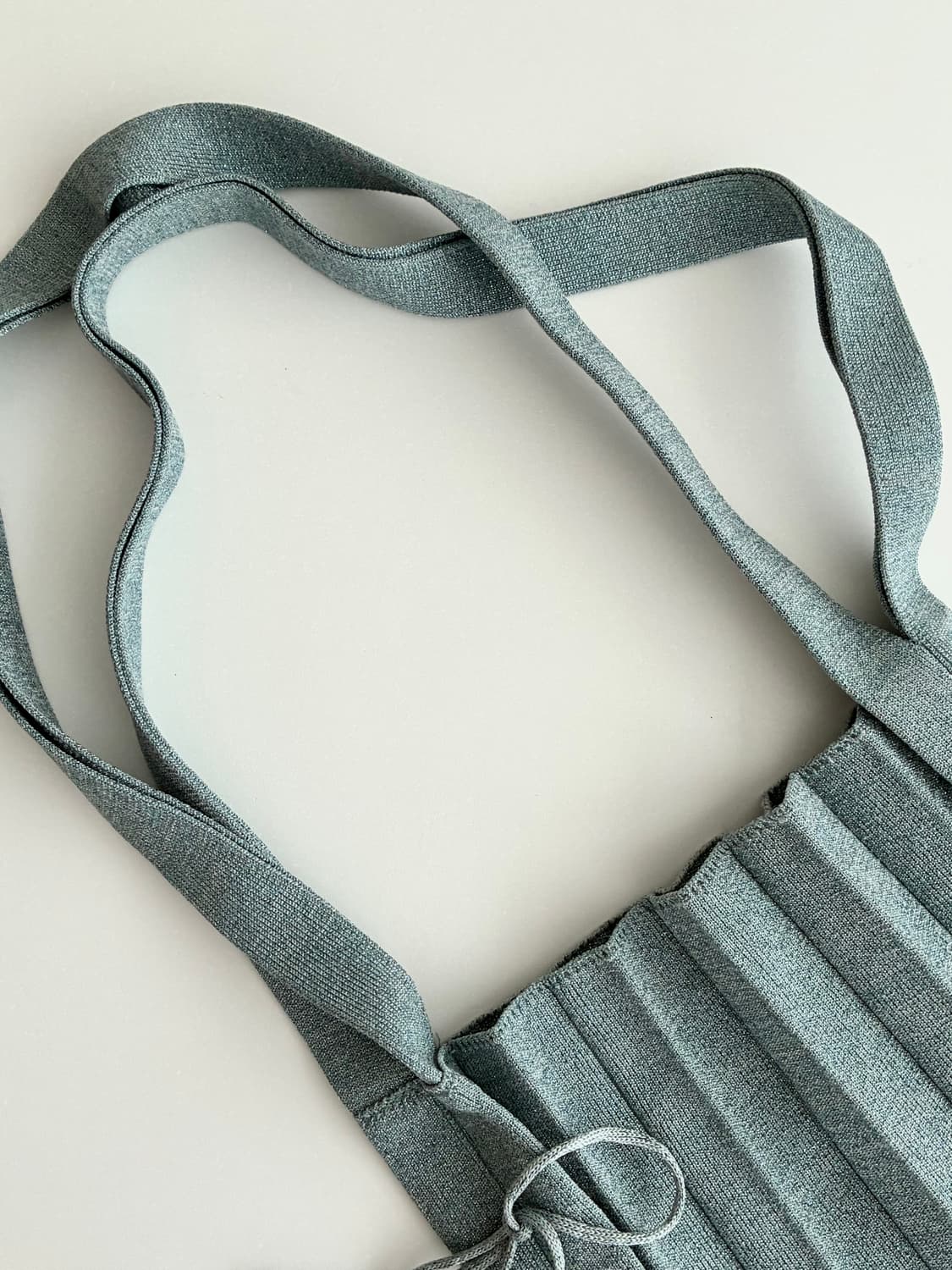 조셉앤스테이시 럭키 플리츠 니트 백 더스티블루 상품이미지4