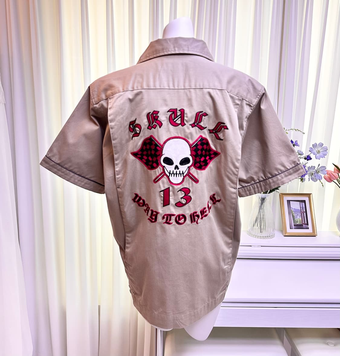 Neyries Clothing 스컬자수 반팔셔츠 상품이미지3