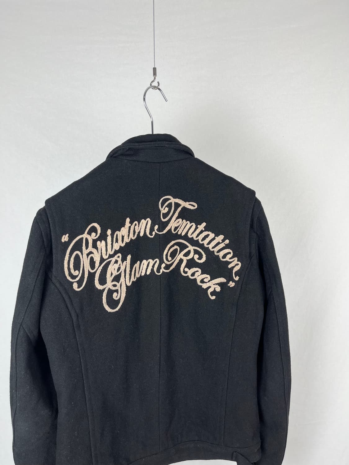 Vintage 울 혼방 자수 라이더 자켓  상품이미지2