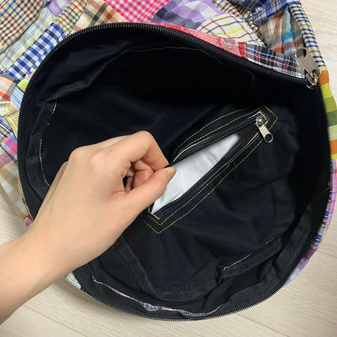 빈티지 하구미 패치워크 백팩 핸드메이드  상품이미지3