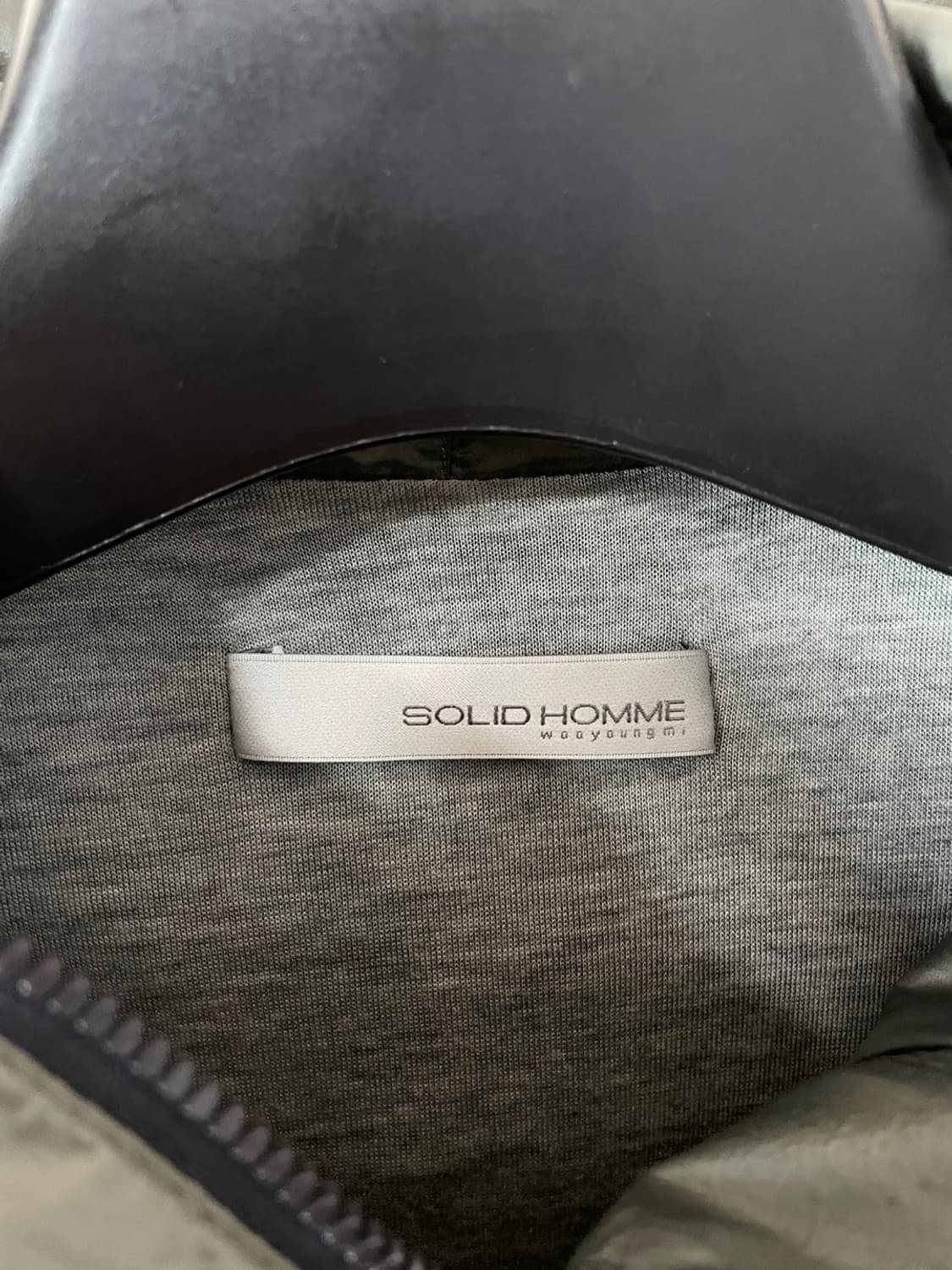 솔리드 옴므 글로시 풀 집업 바람막이  상품이미지9