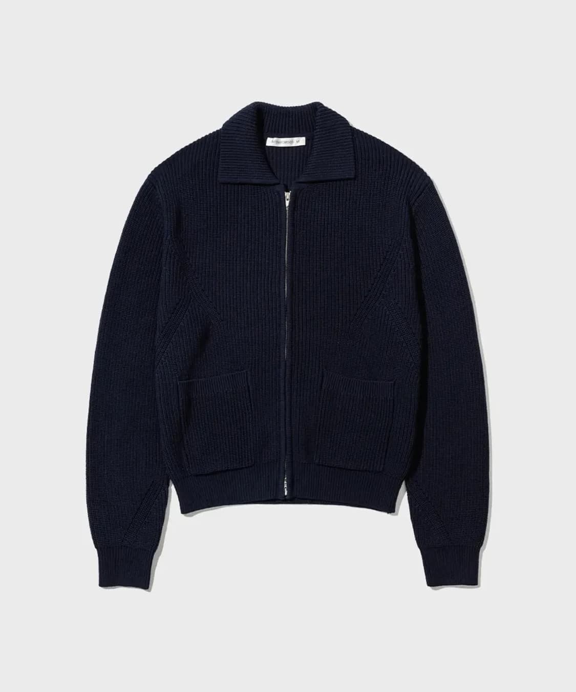 인템포무드 니트 집업 네이비 L 상품이미지1