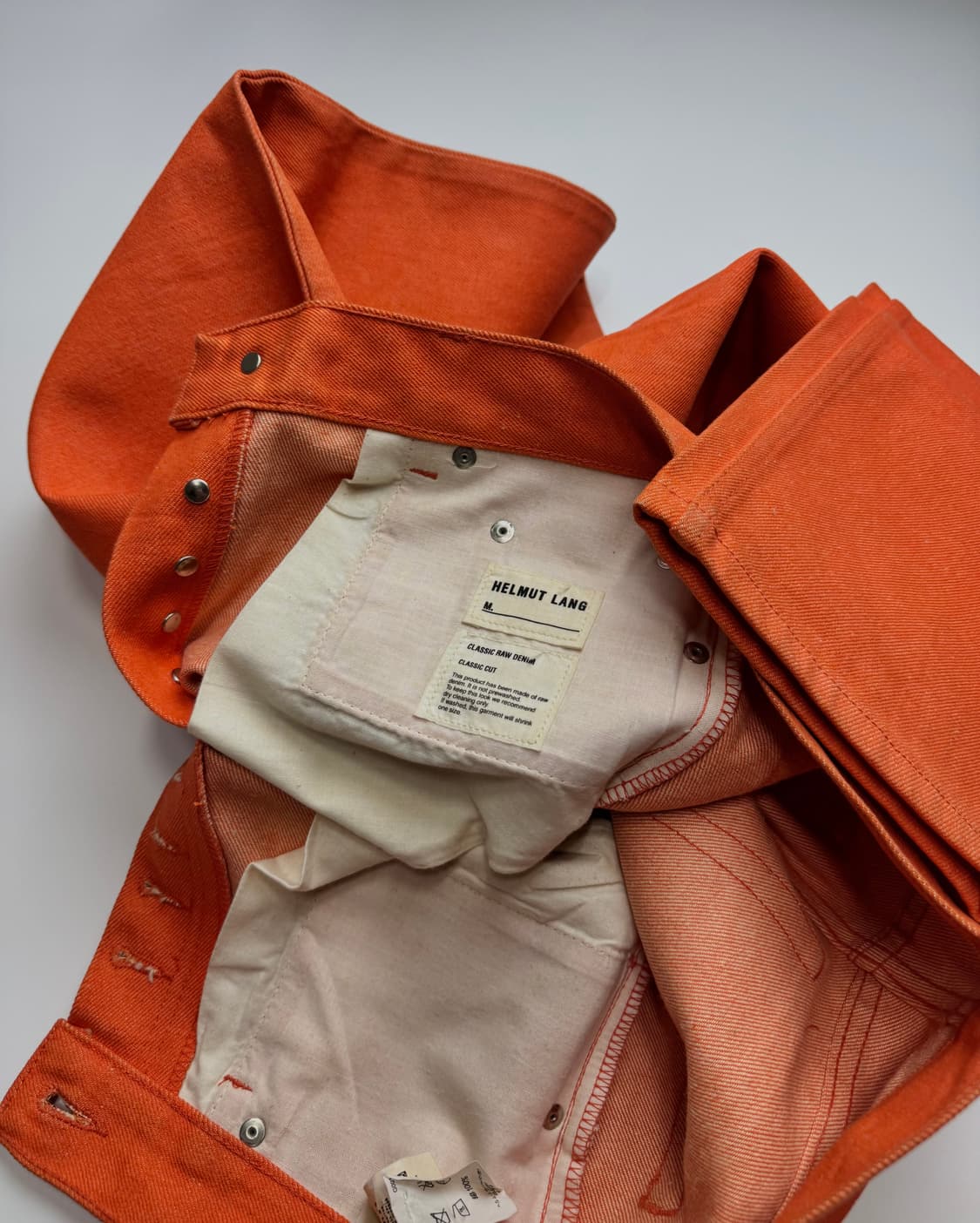 Helmut Lang Safety Orange Raw Denim 상품이미지3