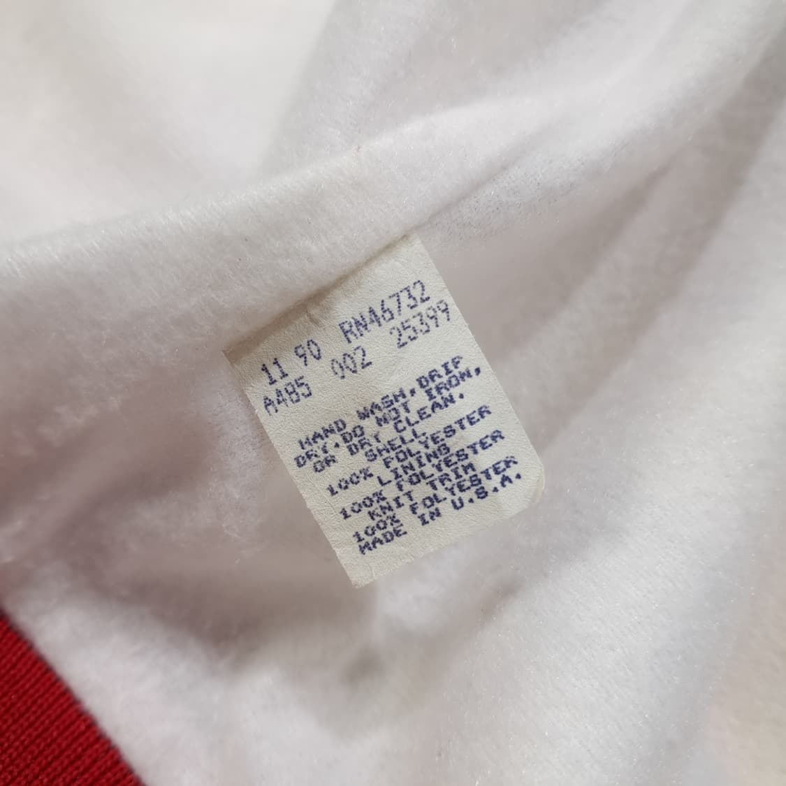 CL303 L 초크라인 90s 미국판 폴리 화이트레드골드 자켓 상품이미지4