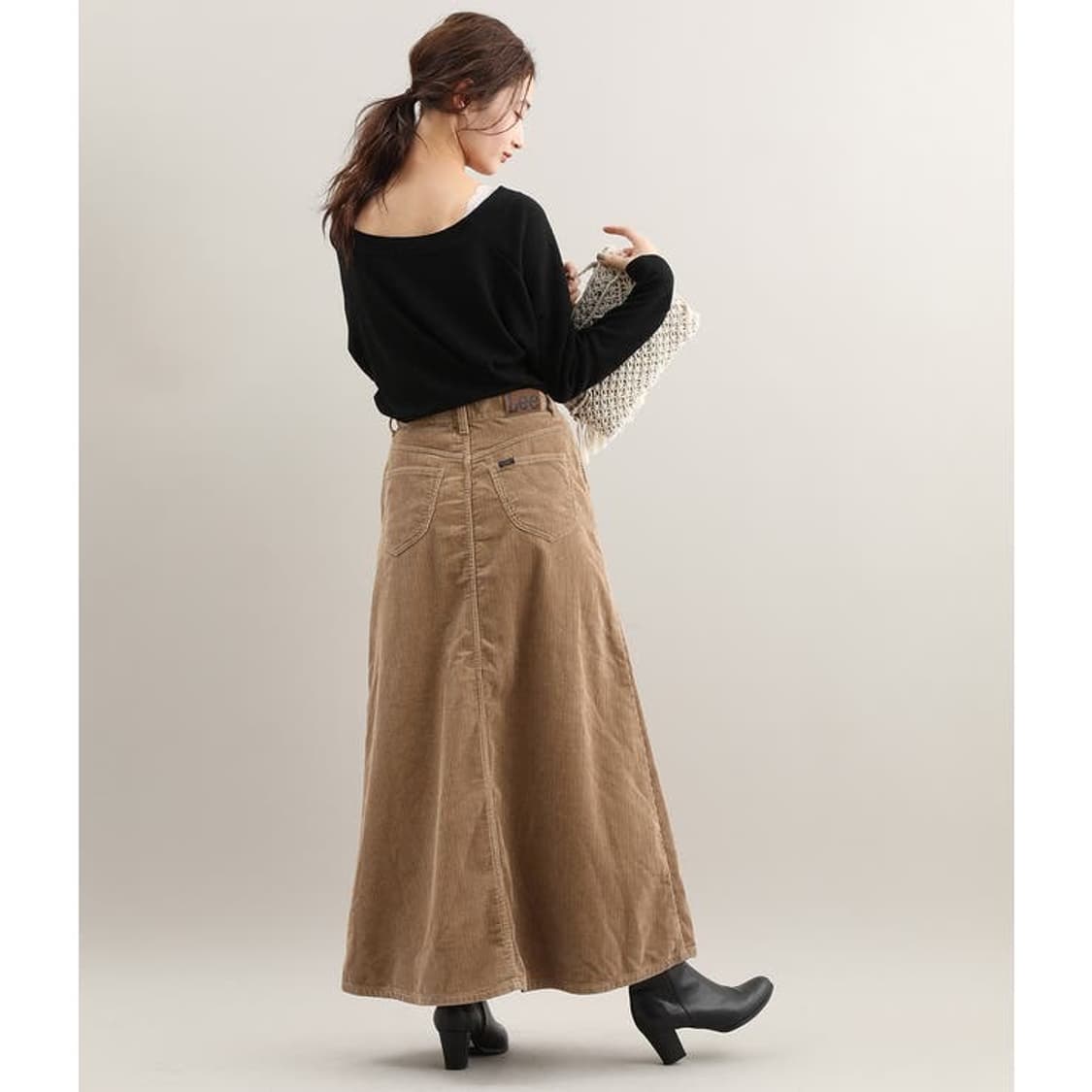 LEE x Vis 코듀로이 맥시 스커트 m 상품이미지8