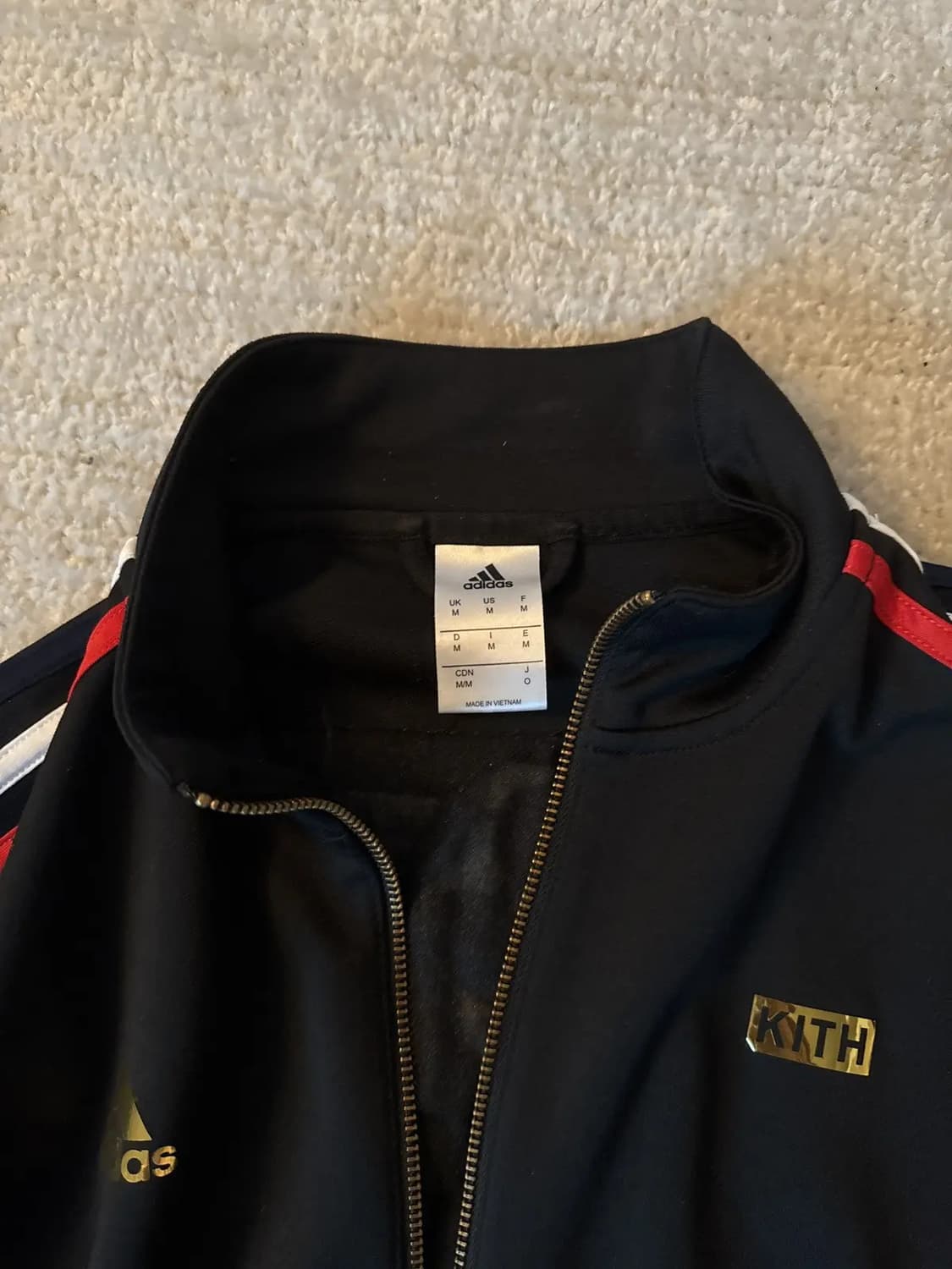 아디다스 x kith 트랙탑 져지 블랙 M 상품이미지2