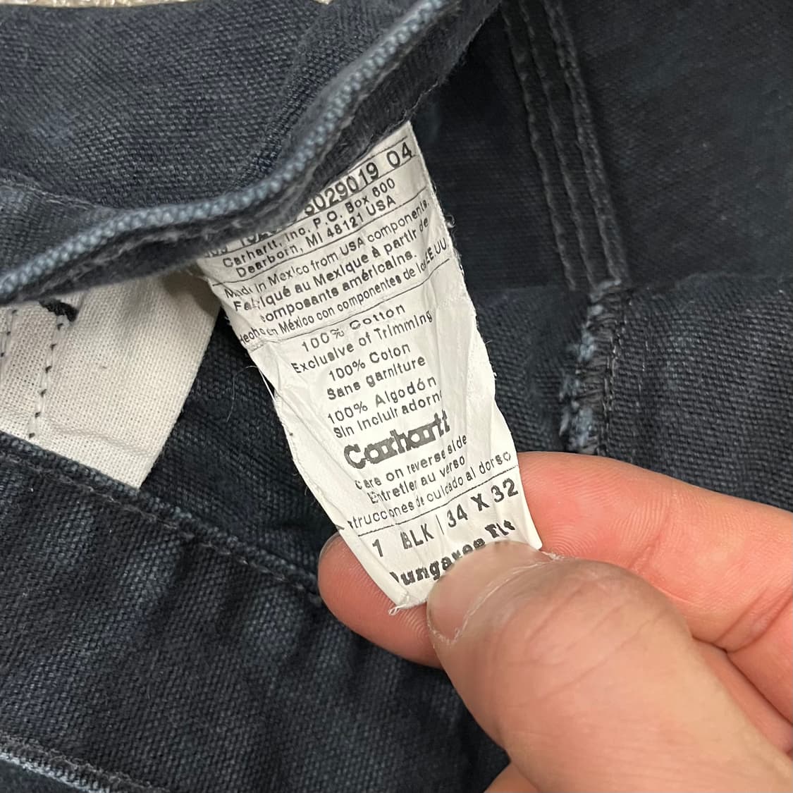 Carhartt 블랙 더블니 팬츠 (32“) 상품이미지6