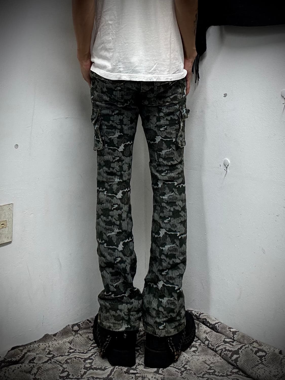 “Vintage” 00’s Camo Cargo Pocket Boots C 상품이미지7