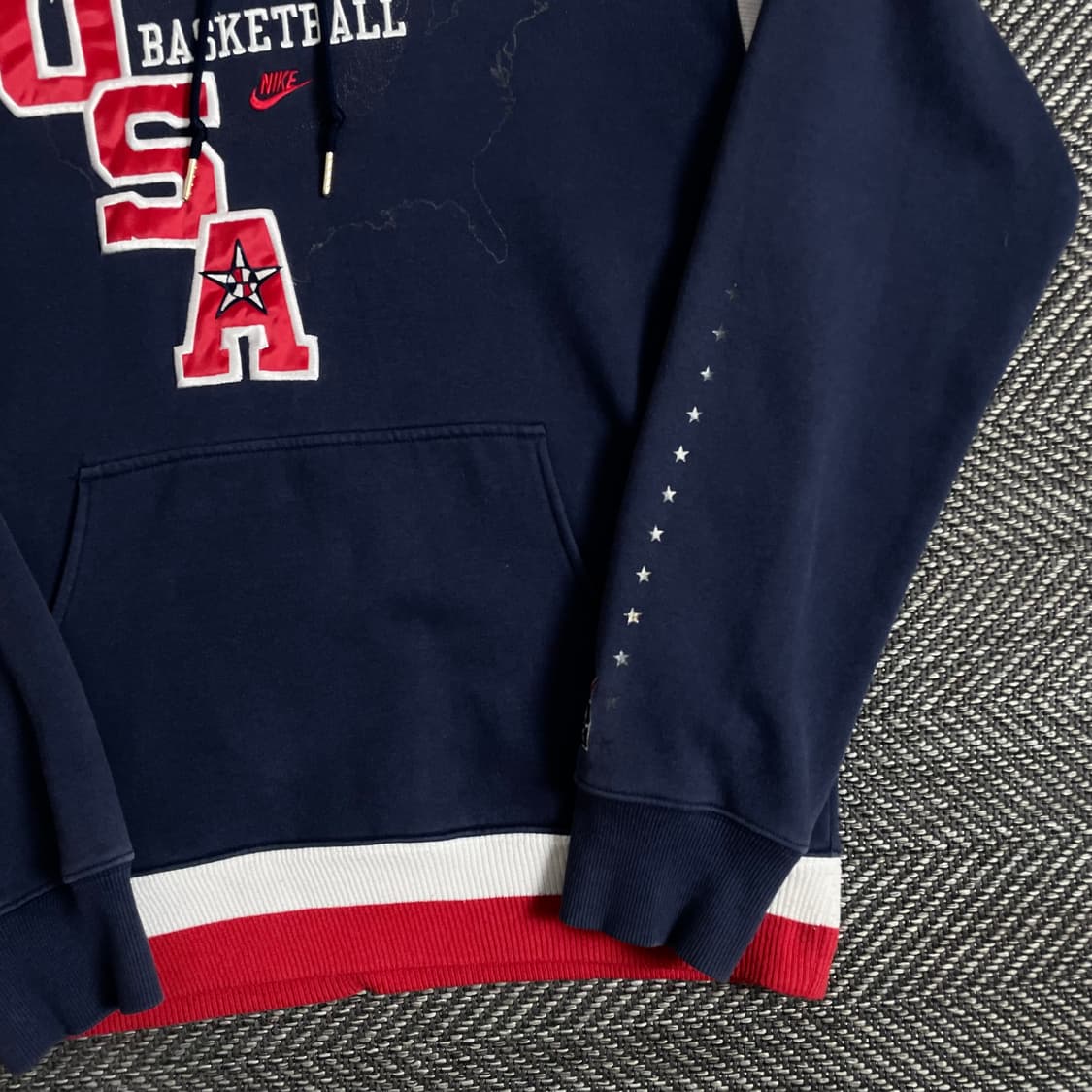 00s 나이키 USA 국대 빅로고 후드 티셔츠y 2895 상품이미지3