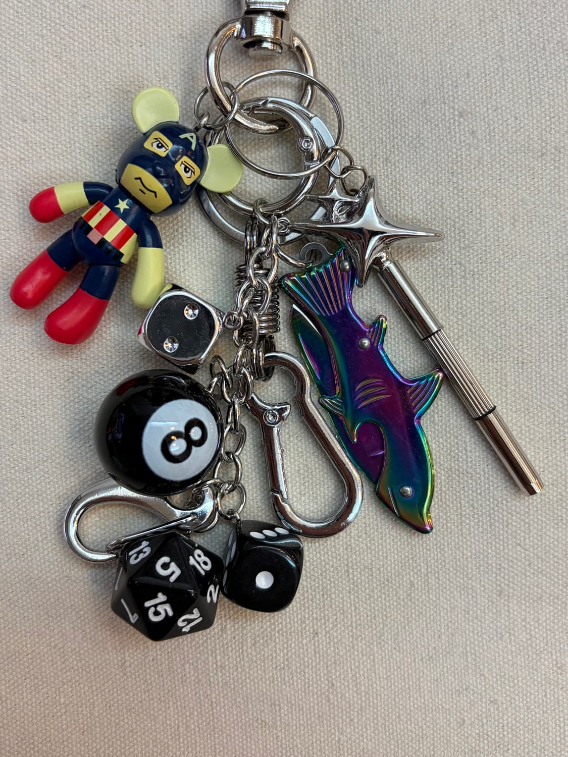 레인보우 피쉬 멀티 참 키링 상품이미지3