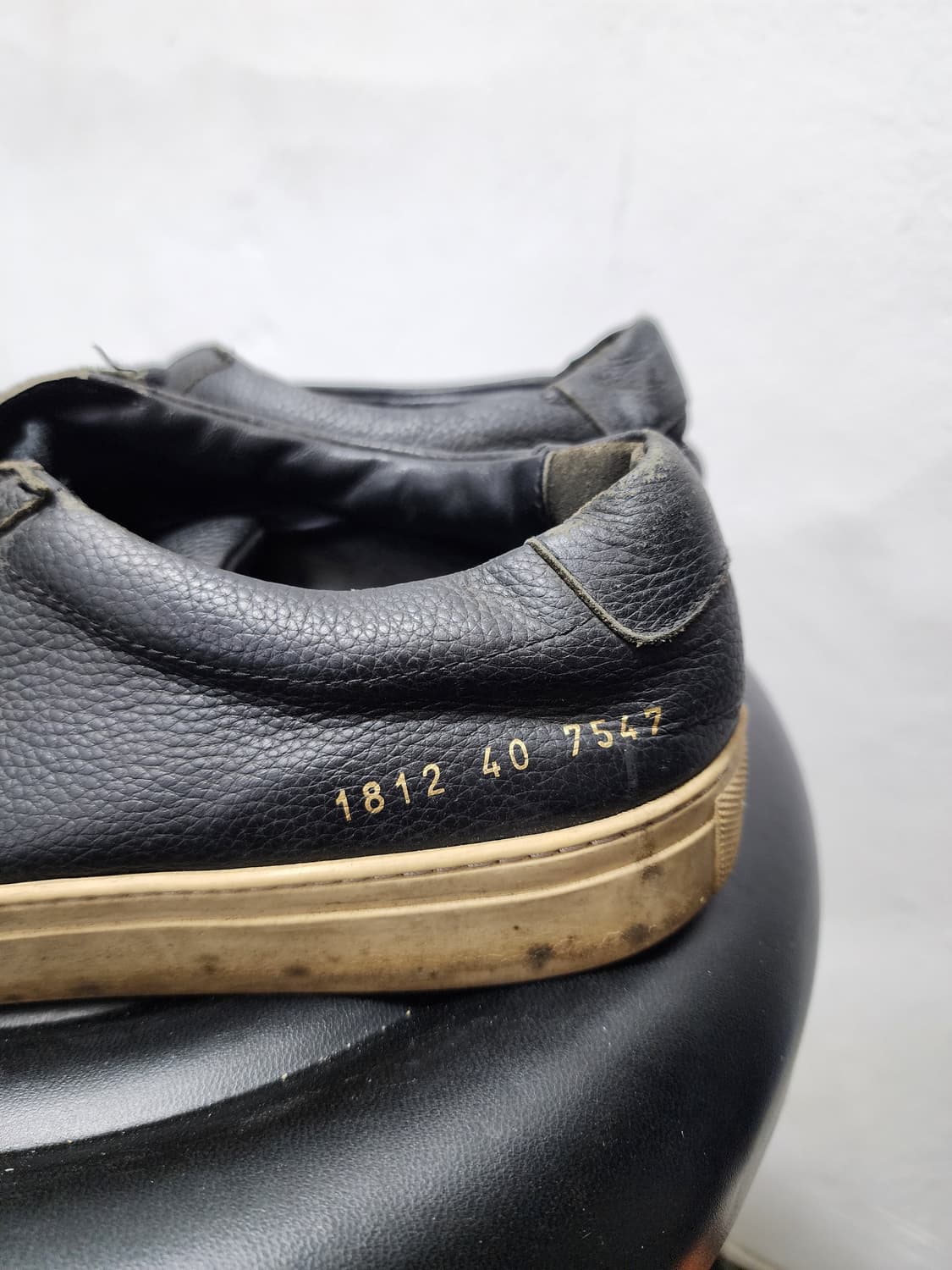 커먼프로젝트 블랙 레더 스니커즈 상품이미지4