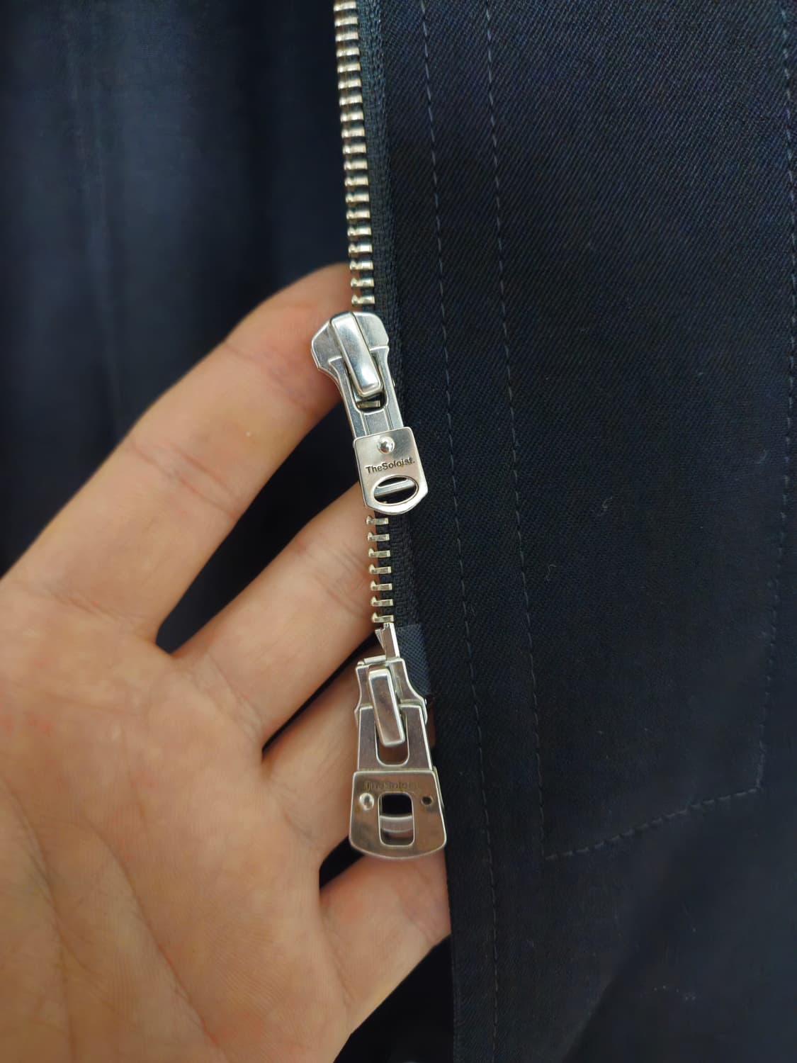 타카히로미야시타 더 솔로이스트 오버 코트 블랙 상품이미지5