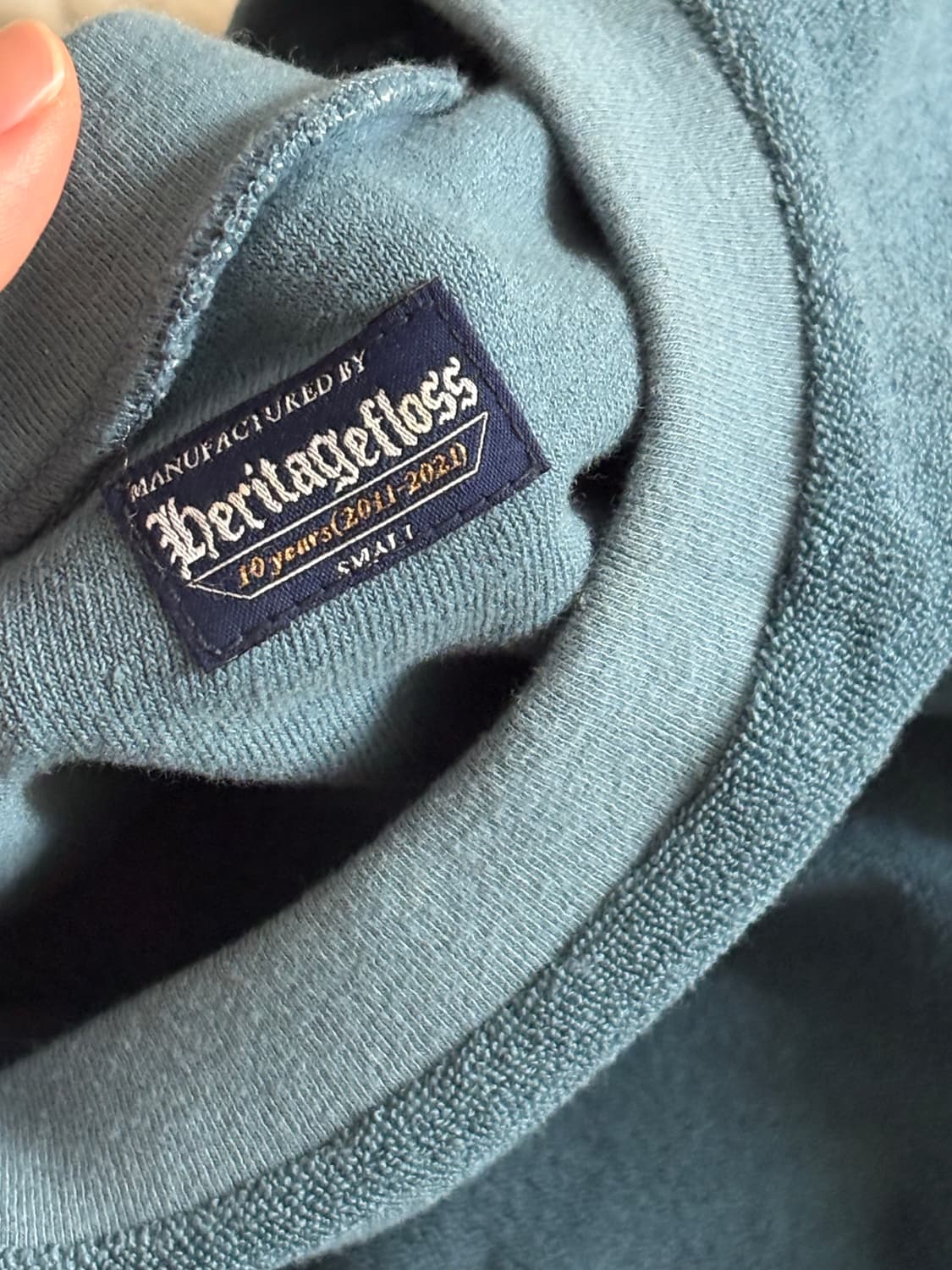 헤리티지플로스 타올 크루넥 맨투맨 S 상품이미지4