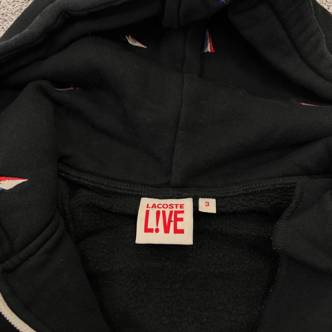 3 라코스테 패턴 기모후드집업 0130H1 상품이미지3