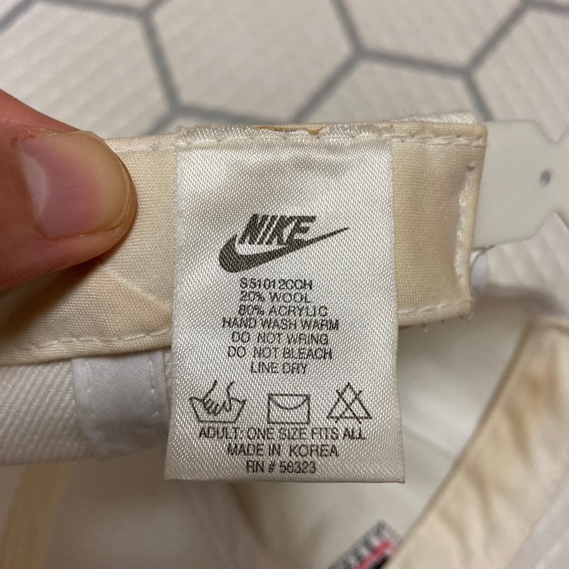 90s 나이키 TEAM NIKE  캡 화이트 ( 뉴진스 민희진 ) 상품이미지9
