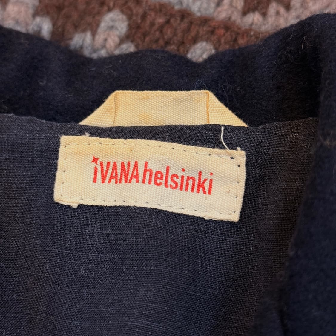 이바나헬싱키 핀란드 생산 유럽 브랜드 스티치 코트 XS 44 상품이미지5