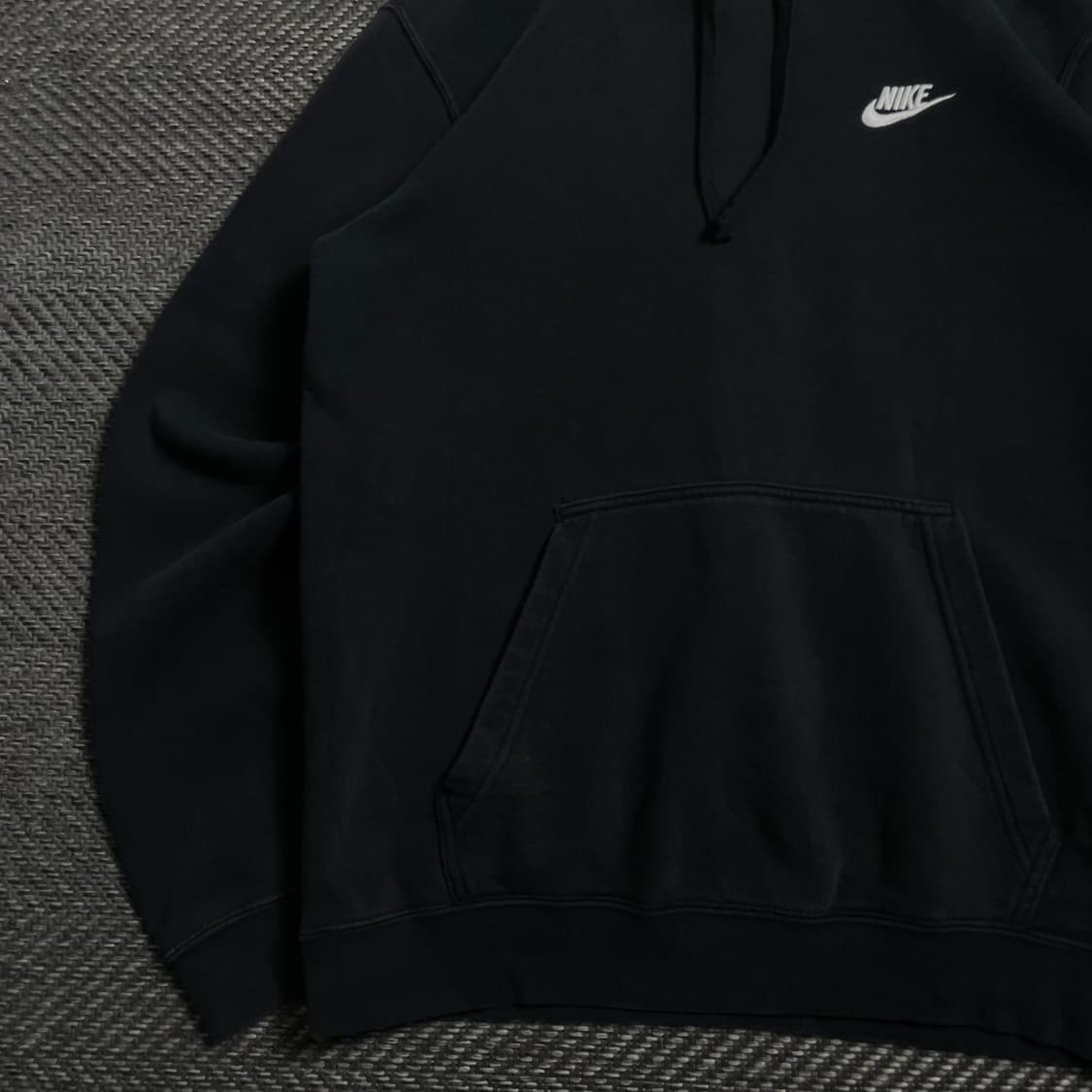나이키 스우시로고 후드 티셔츠 블랙 y 4032 상품이미지4