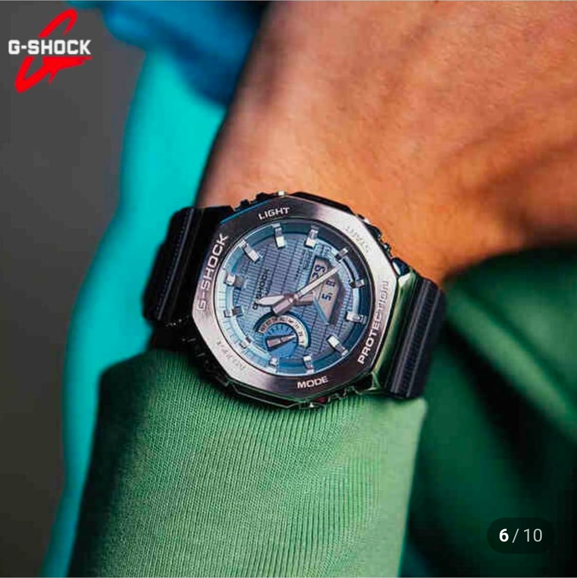 지샥 카시오 GBM-2100A-1A2DR 블루 메탈 시계 상품이미지2