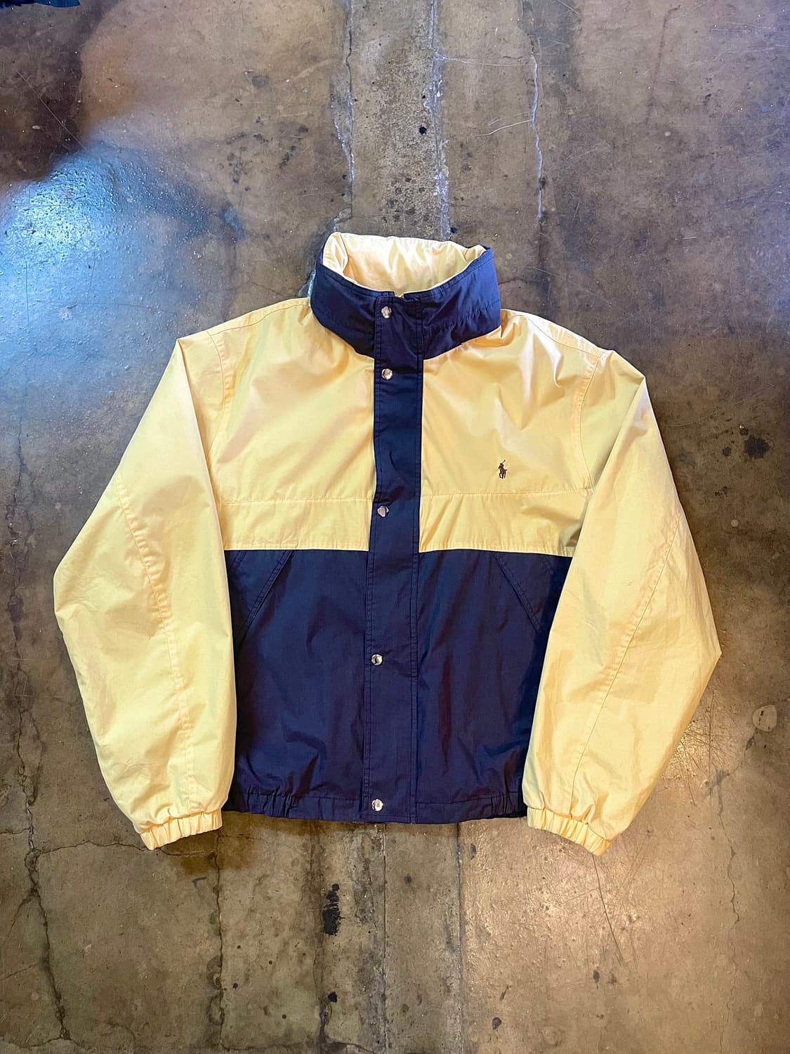 폴로 랄프로렌 옐로우 배색 바람막이 상품이미지1