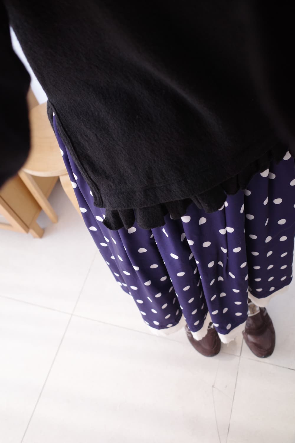 Frill slit wool top 상품이미지3