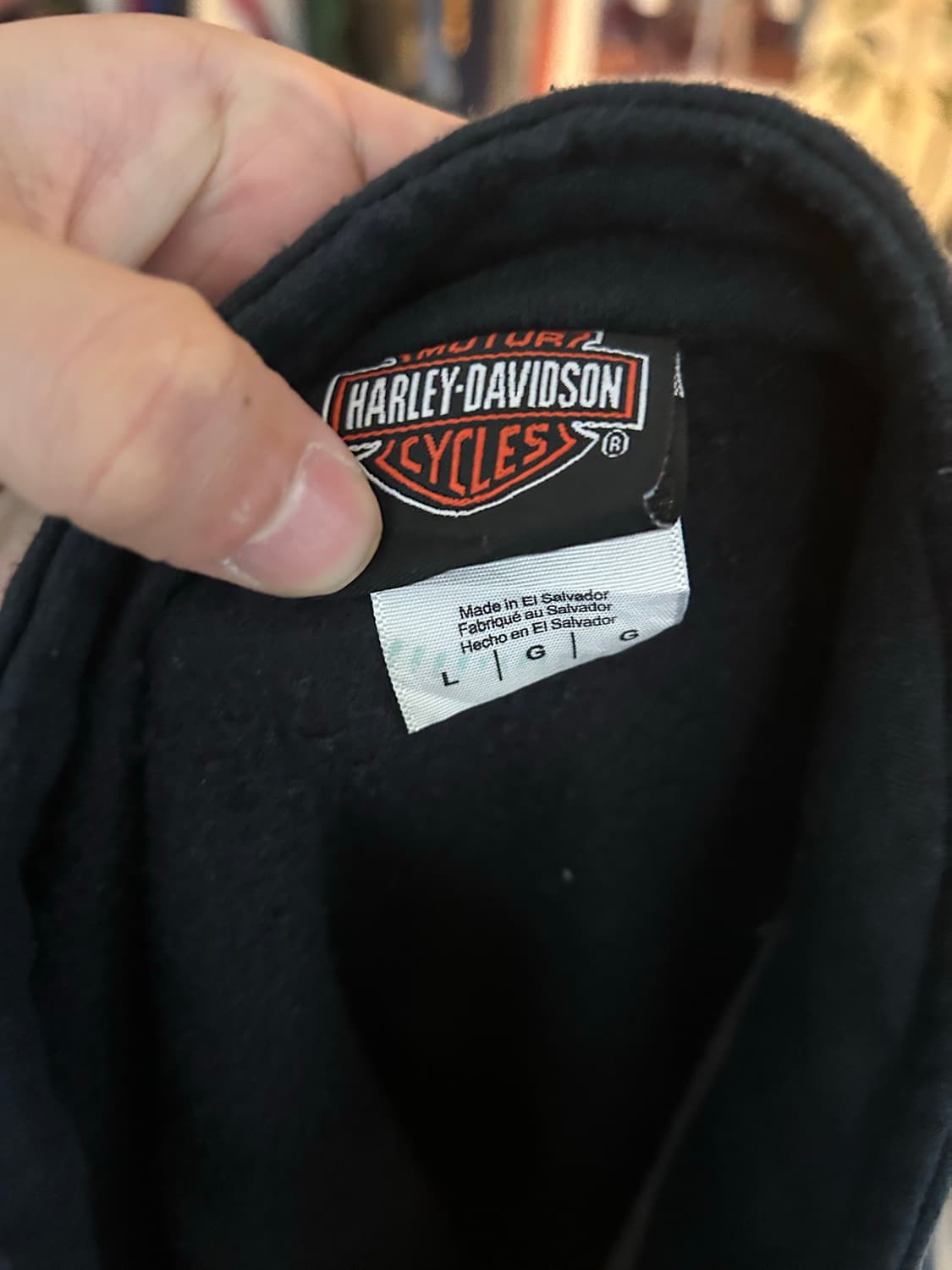 빈티지 할리데이비슨 하프집업 스웻셔츠 상품이미지5