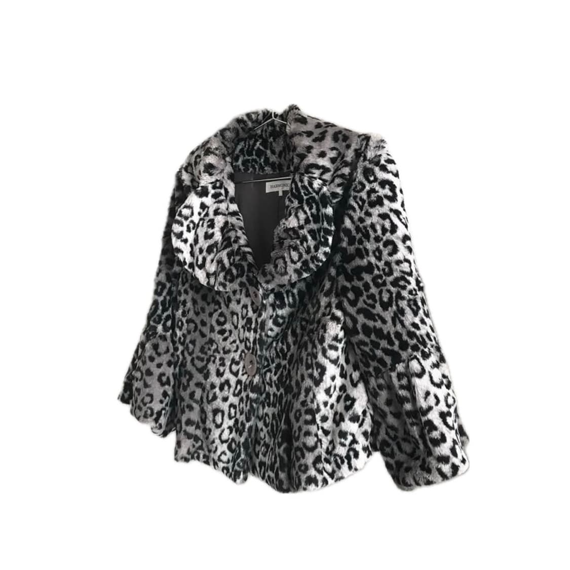 달마시안 호피 퍼자켓 판초 상품이미지1