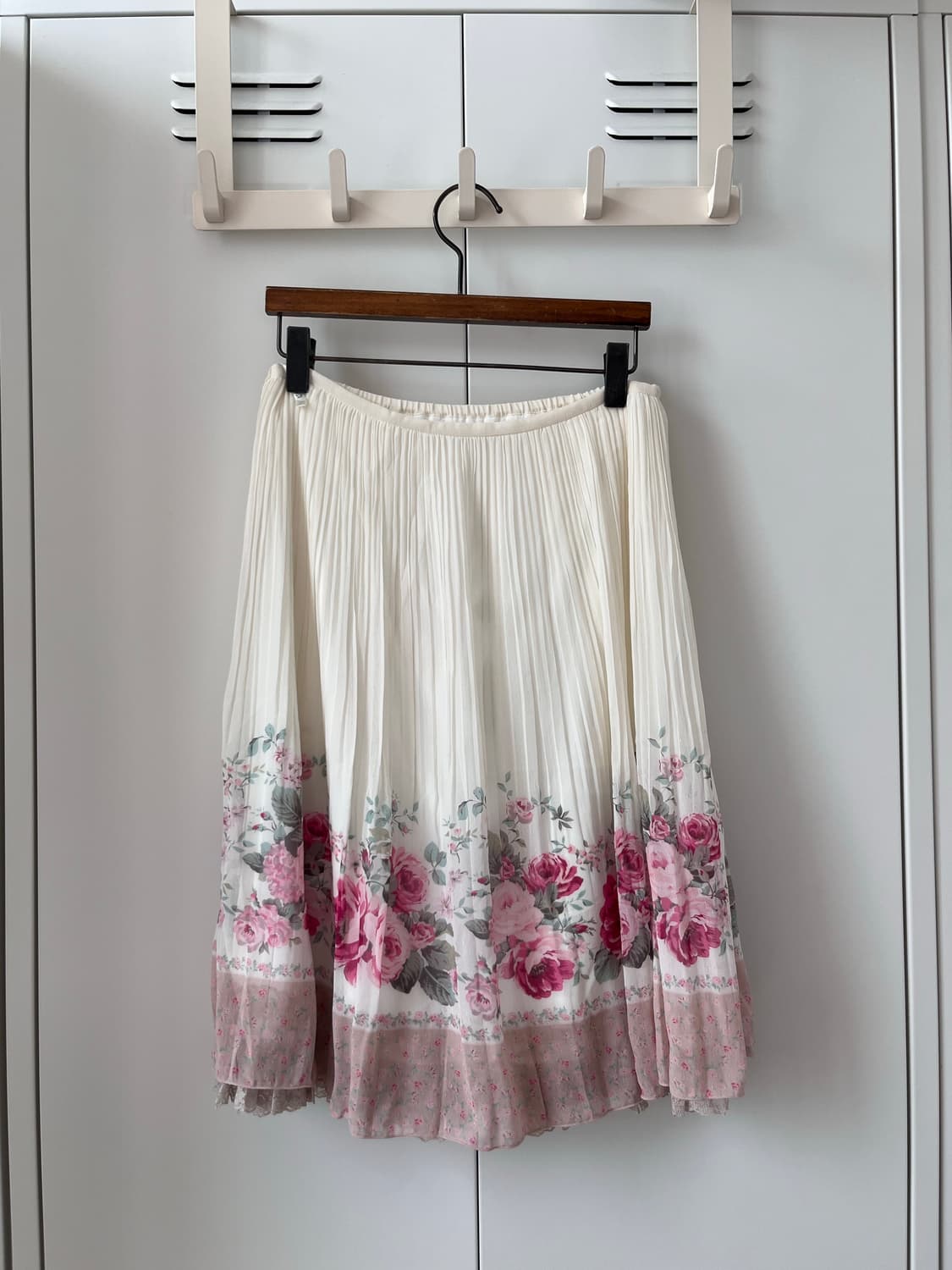 Lest rose 장미 레이스 레이어드 플리츠 스커트 상품이미지9