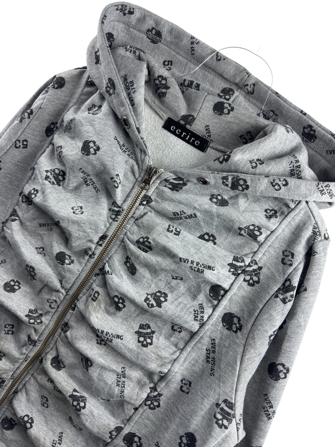 JPN 스컬 도트 후드집업1346 상품이미지3