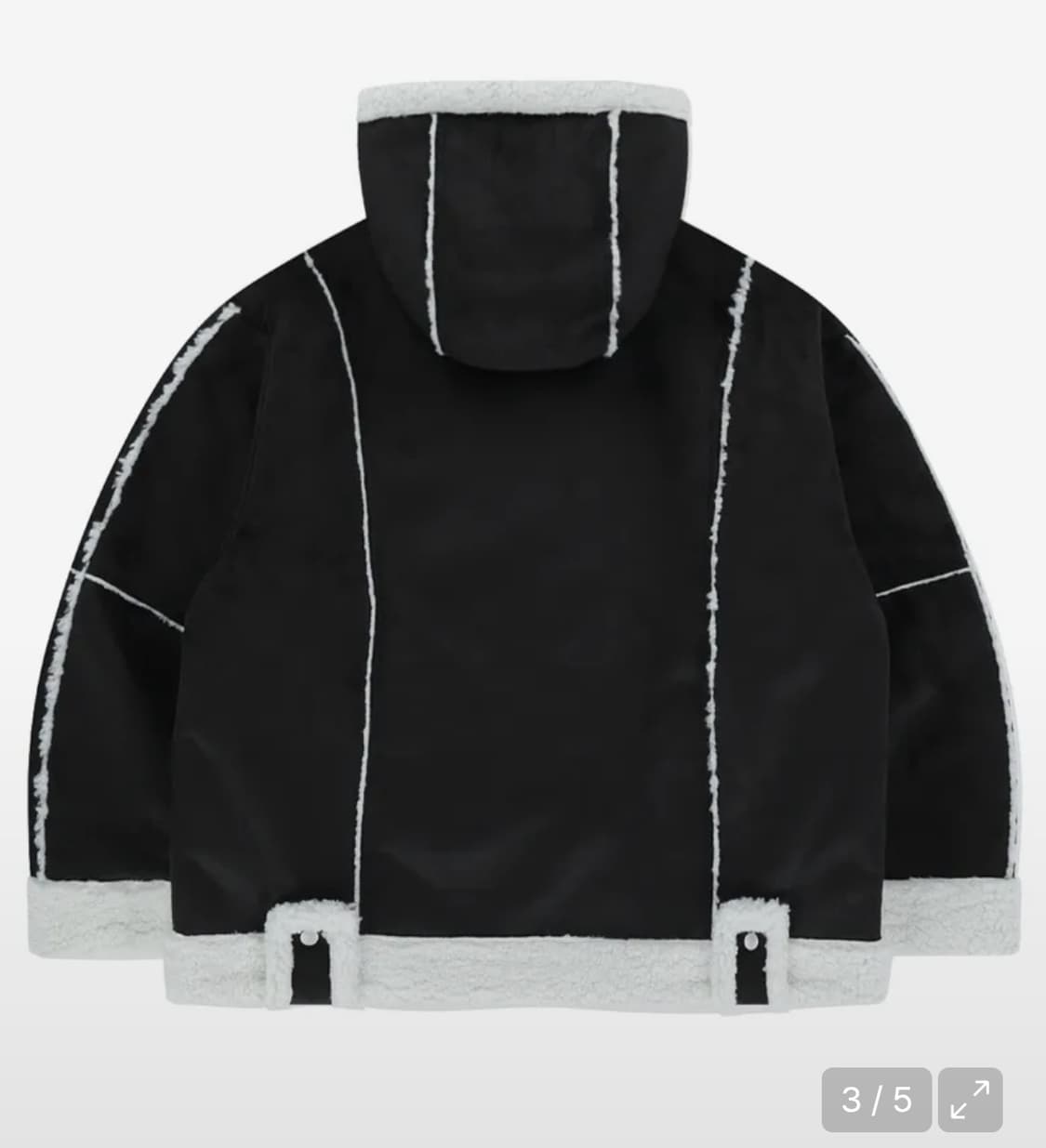 로맨틱크라운 무스탕 모터사이클 무톤자켓 블랙 상품이미지2