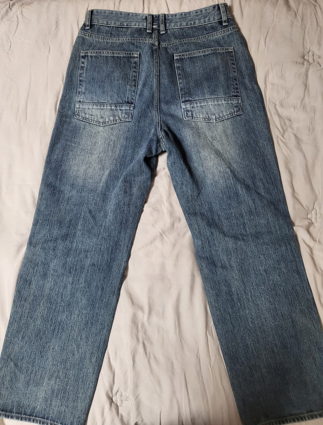 [1] 러프사이드 드레이프 데님 미디엄블루 상품이미지3