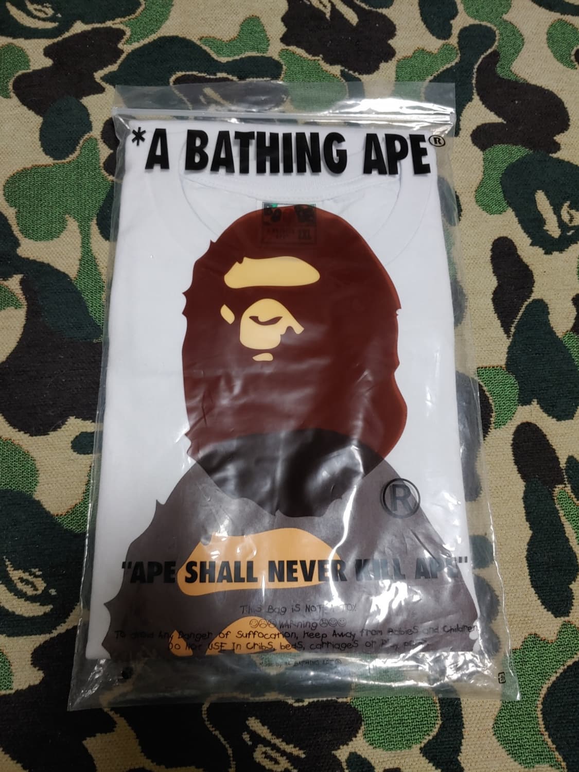 [2XL] 베이프 온라인 익스클루시브 GO APE 포인트 빅사루 반팔티 상품이미지2