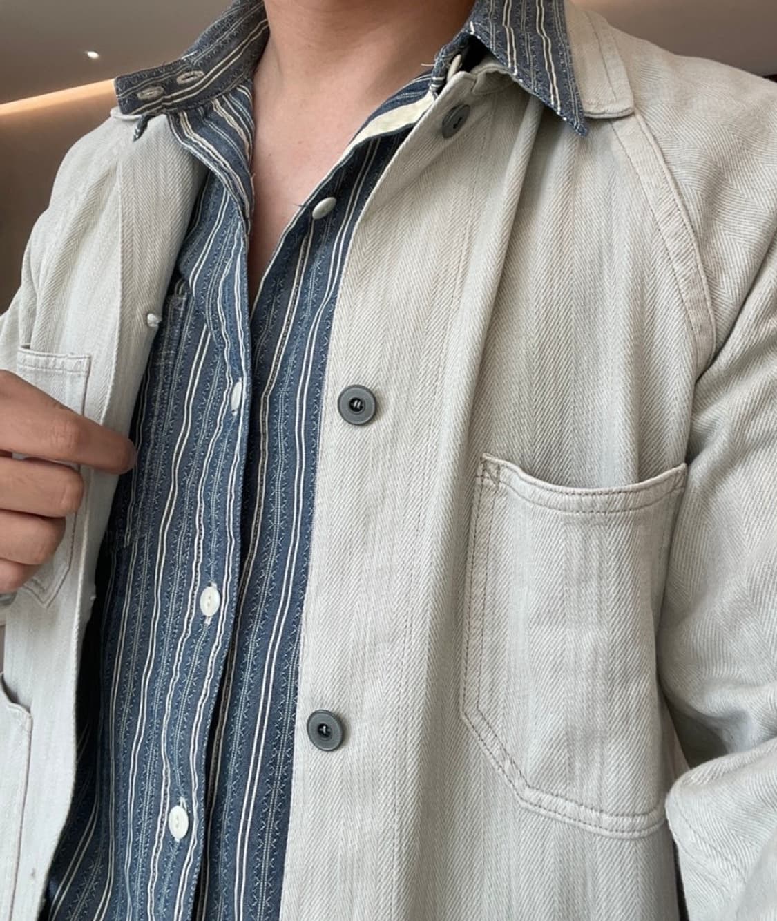 RRL 니트 헤링본 트윌 자켓 상품이미지1