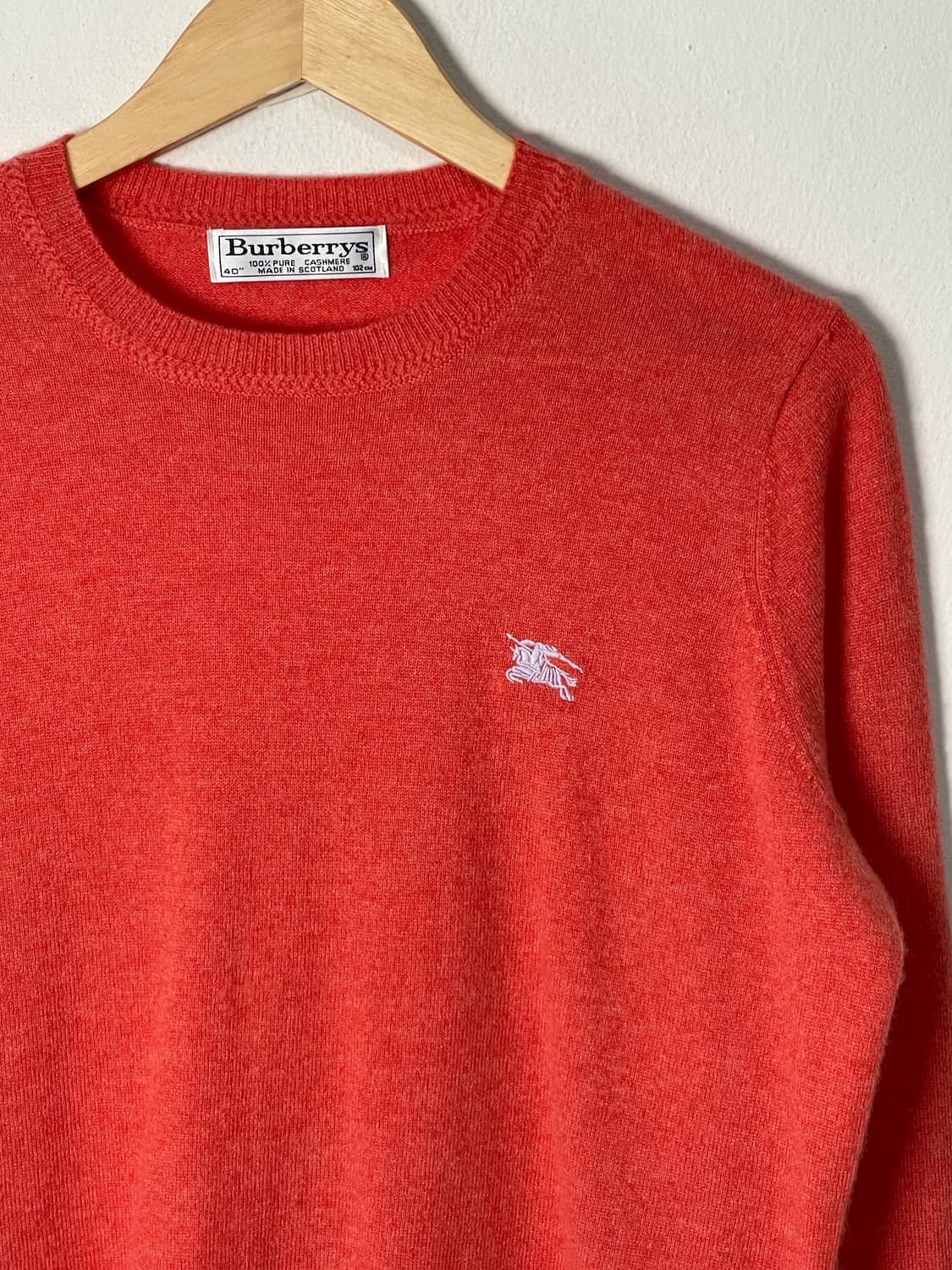 버버리 100%캐시미어 기마로고 니트 상품이미지4