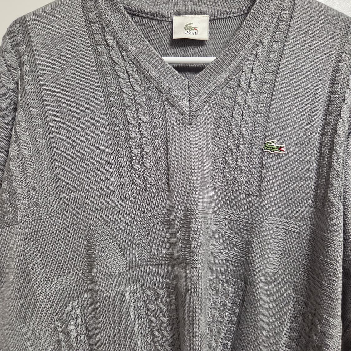 Lacoste 라코스테 그레이 니트 L(100) 상품이미지2