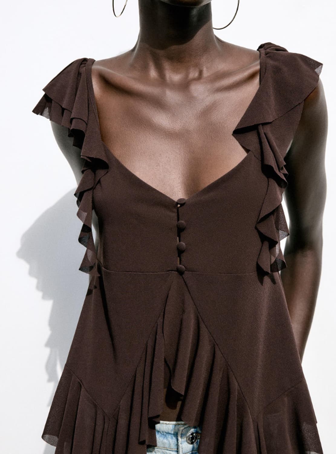 2025 자라 프릴탑 m 상품이미지1