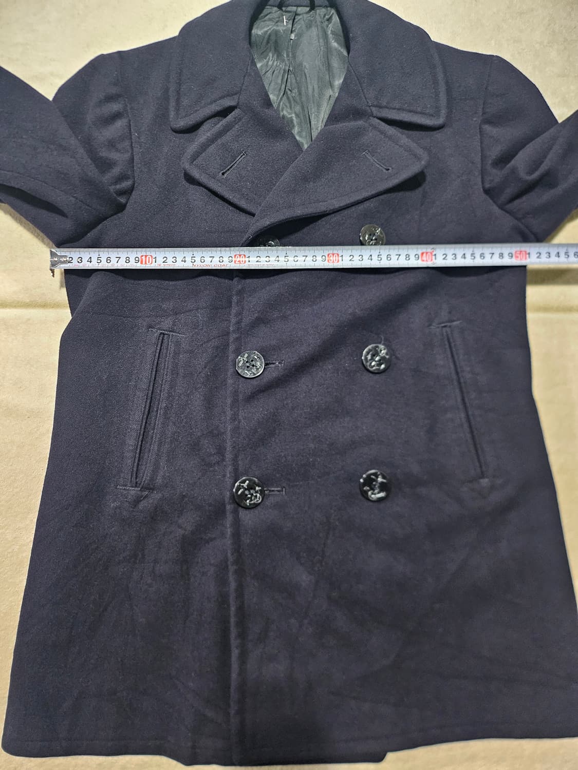 70s 미군오리지날 멜톤 브라운 피코트 상품이미지9