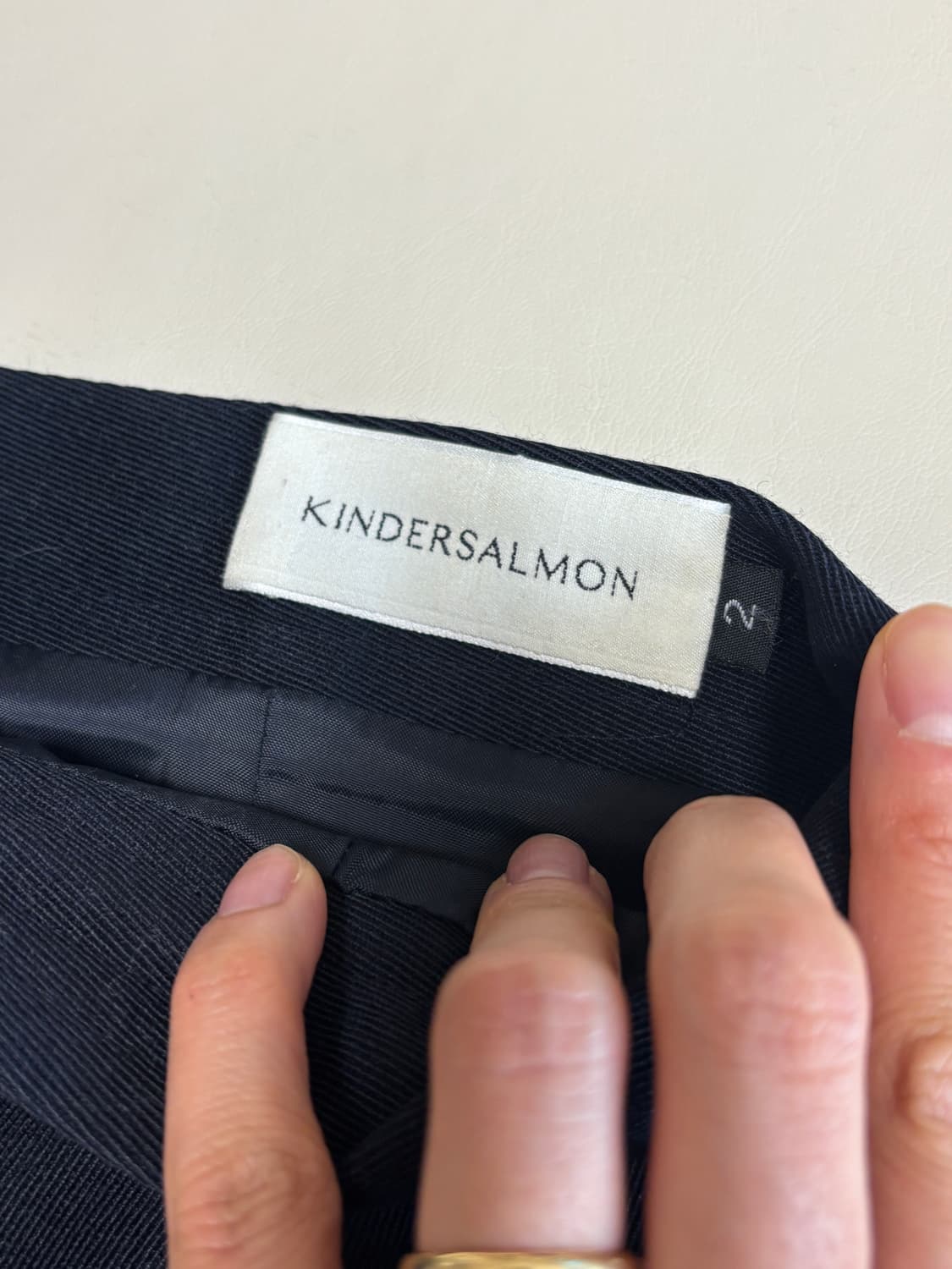 킨더살몬 A-line Skirt Dark Navy(2) 상품이미지4