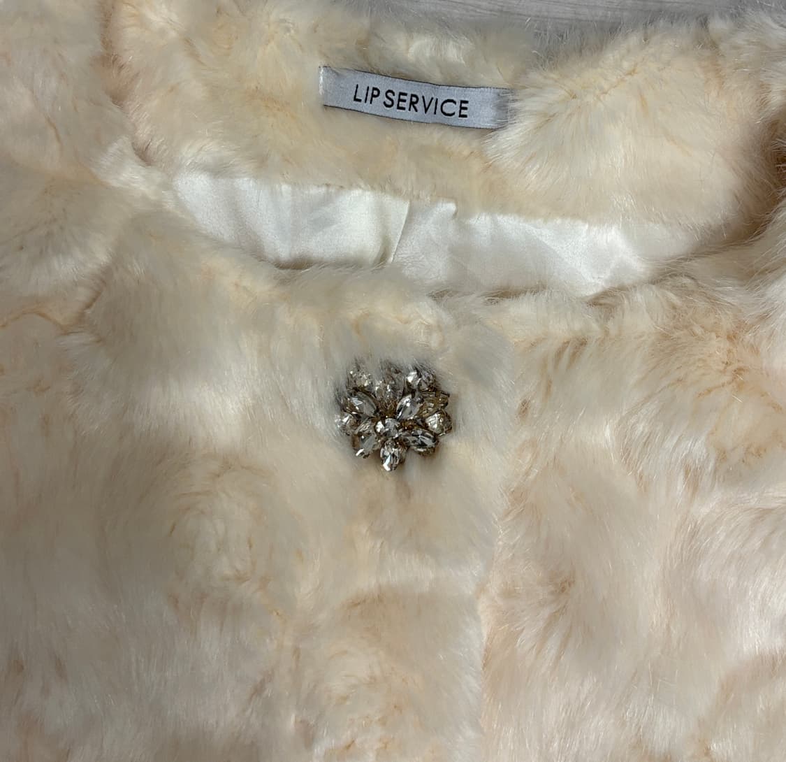 립서비스 갸루 히메갸루 사토미깔 쇼콜라티에 퍼자켓 퍼코트 코트 상품이미지2