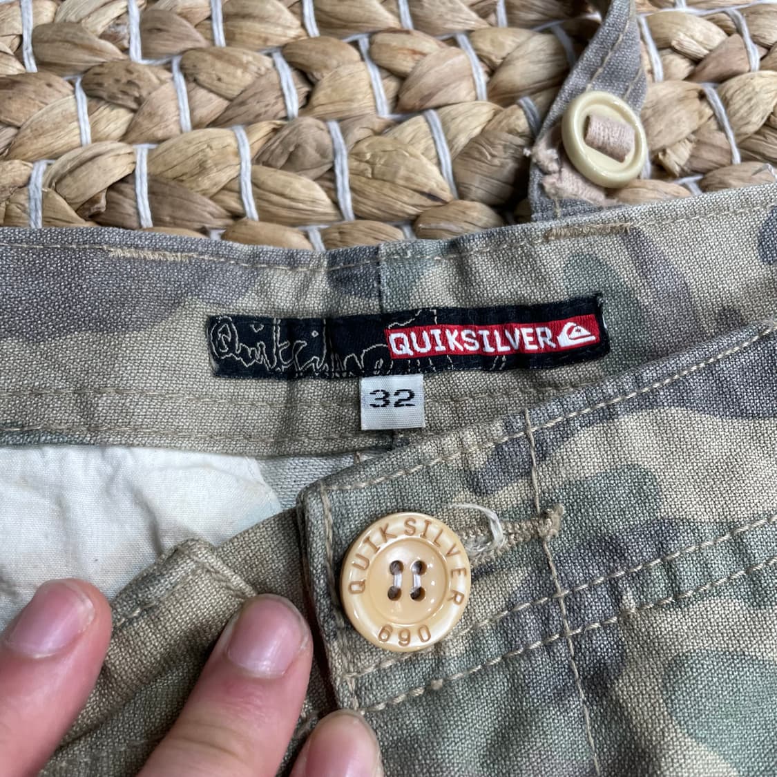 2000s 퀵실버 Japan 카모 반바지 상품이미지6