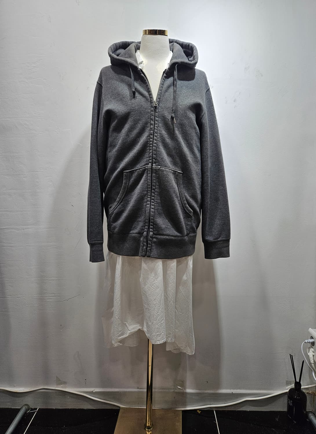 유니클로(UNIQLO) 회색 후드 집업 L 상품이미지6