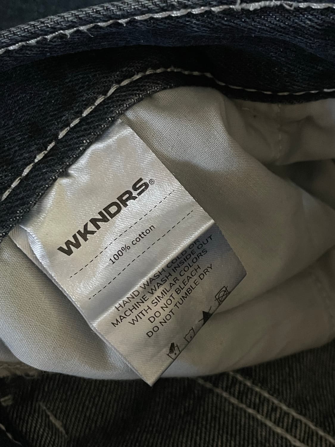 위캔더스 드워프 데님 팬츠 네이비 M 상품이미지4