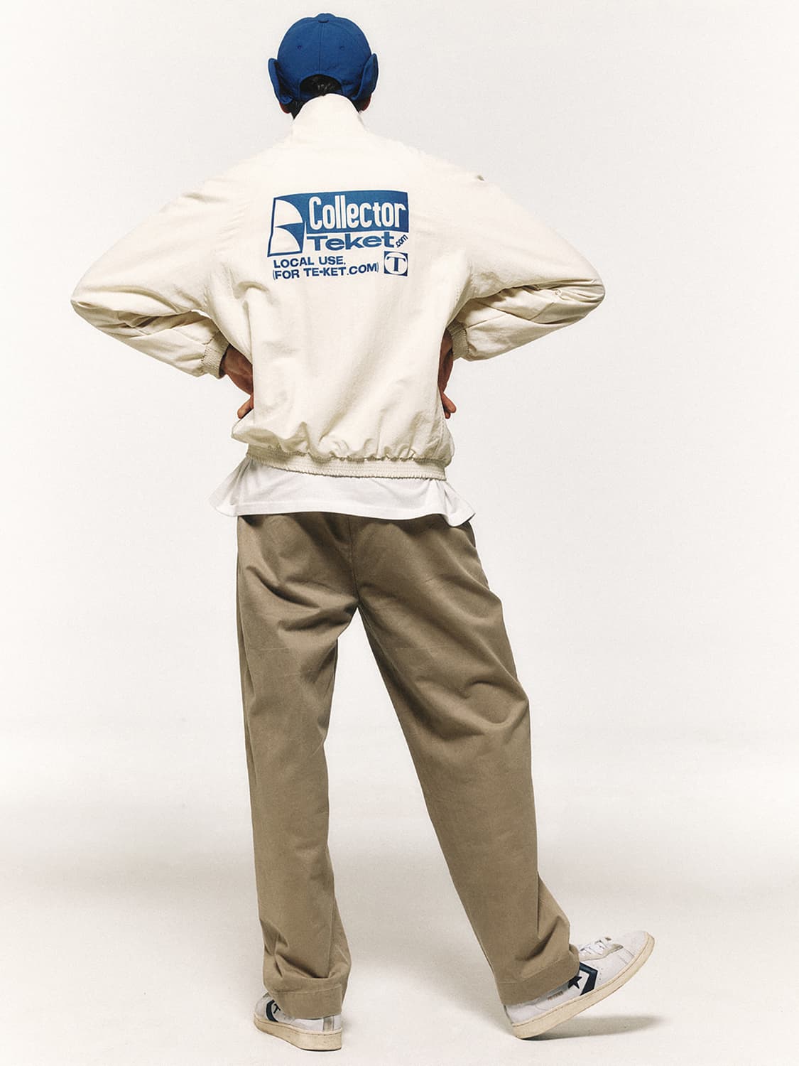 테켓 윈드브레이커 GO OUT ZIP-UP JACKET-IVORY 상품이미지2