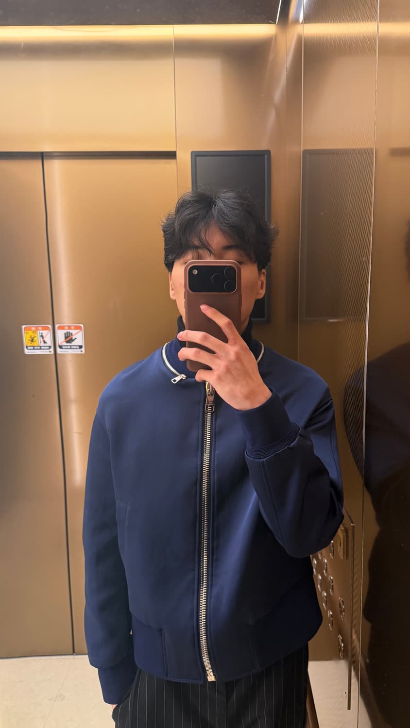 닐바렛 세틴 블루종 봄버 자켓 상품이미지7